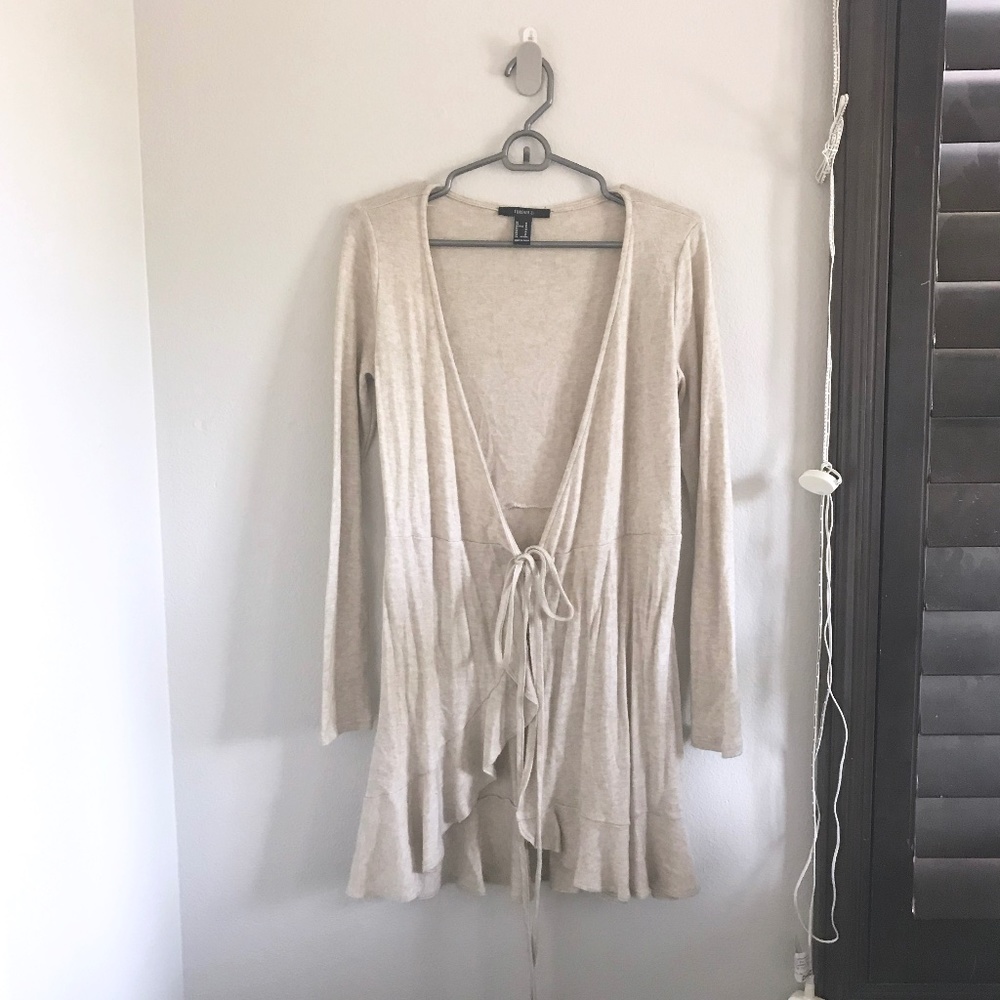 f21 Flowy Cardigan Dress